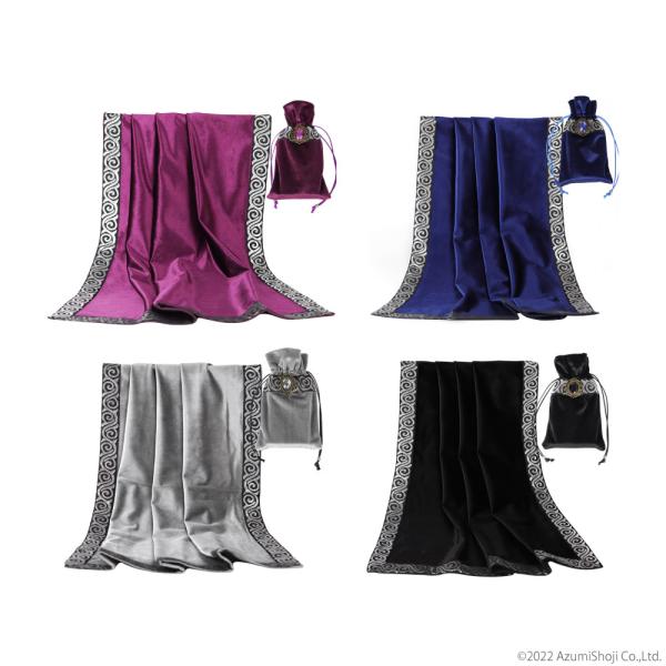 タロットクロス ベルベット ポーチ付き プロ仕様 高級 タロット カード 占い 鑑定 テーブルクロス...