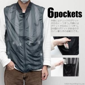 メッシュベスト メンズ サマーベスト タンクト...の詳細画像1