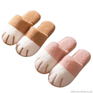 ネコ足スリッパ かわいい 室内 暖かい ふわふ...の詳細画像3