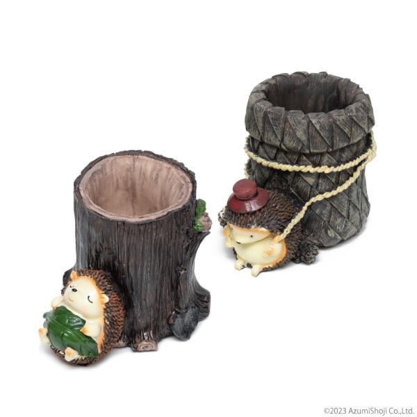 ハリネズミ ペン立て おもしろ 大容量 動物 かわいい 卓上スタンド 鉛筆 シャープペンシル シャー...