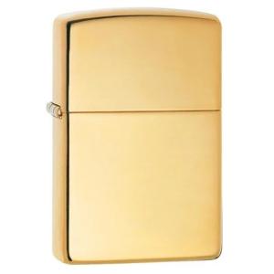 ZIPPO Zippo ジッポ ジッポー 254 #254B BRASS POLISH ブラスポリッシュ ゴールド 無地 ロゴなし プレーン ライター オイル たばこ タバコ アウトドア｜zumi