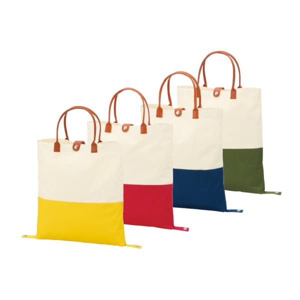 ウツミ 2WAYカラフルバッグ イエロー ネイビー レッド モスグリーン 買い物 エコバッグ エコ ...