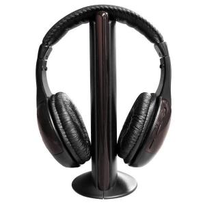 ワイヤレスヘッドフォン EXTRA 5in1 ヘッドホン FMラジオ内蔵高機能トランスミッター コードレス