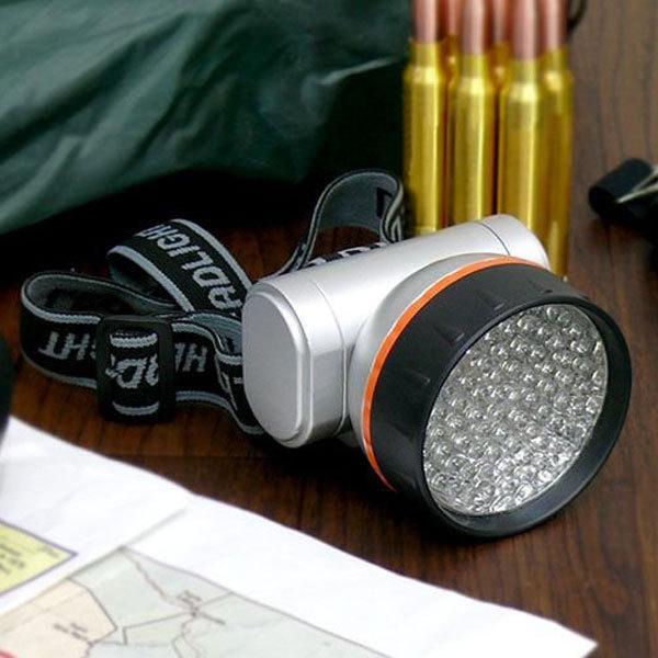 LEDヘッドライト ヘッドランプ 懐中電灯 明るい 76灯 3段階切替 防滴