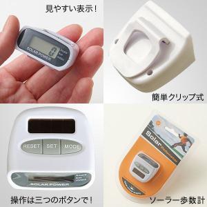 ソーラー歩数計 歩数・距離・消費カロリーも計測可能の詳細画像3