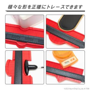 型取りゲージ 25cmロック付き 輪郭ゲージ ...の詳細画像1