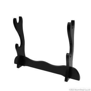 刀掛台 二本掛け 刀掛け 刀置き 刀台 模造刀 剣置き 日本刀 木刀 居合刀 短刀拵え ソードスタンド 展示 ディスプレイ 鑑賞 和室