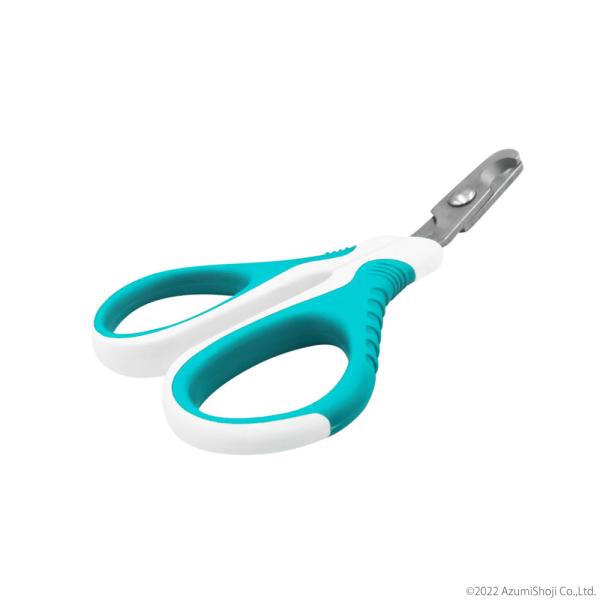 ペット用つめきり ブルーxホワイト 爪切り ペット用 犬 ヤスリ 猫 ペット 切れ味抜群 深爪防止 ...