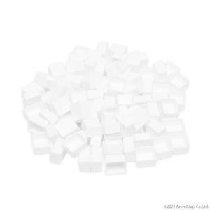 水彩パン 100個セット 絵具 水彩画 ハーフパン 固形 絵の具 顔料 塗料 美術 画材 保管 絵画教室 授業 大容量 アート 管理 チューブタイプ 空 ケース 小分け