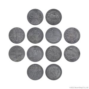 12星座の記念コイン 12個セット 牡羊座 牡牛座 双子座 蟹座 獅子座 乙女座 天秤座 蠍座 射手座 山羊座 水瓶座 魚座 心理学 天文学 プレゼント 星座 コイン