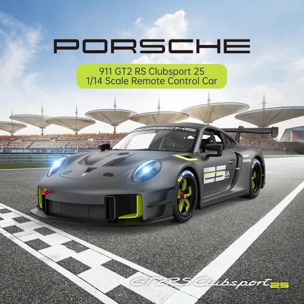 Rastar R/C 1:14 Porsche 911 GT2 RS Clubsport 25 グレ...