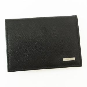 Calvin Klein カルバンクライン カードケース 名刺入れ 79218 BK ブラック メンズ CK 父の日 プレゼント 就職祝い シンプル ブラック 名刺