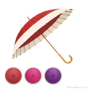 サントス Santos 京美咲 ゆきわ 二十四本骨蛇の目風撥水和傘