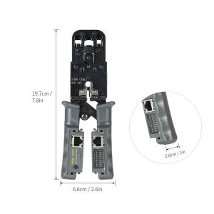 2in1 圧着ペンチ LANテスター機能付き ...の詳細画像5