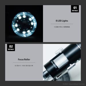 USBマイクロスコープ スコープ USB 顕微...の詳細画像2