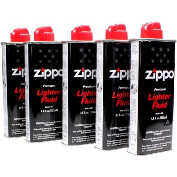 ZIPPO 小缶 133ml 5本セット 純正 ジッポーライター用オイル 詰め替え ZIPPO社製純...