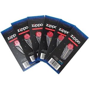 ZIPPO フリント 着火石 6石入り×6個セット 36石 消耗品 喫煙 タバコ 替え石 ジッポー オイルライター用 ジッポ―フリント