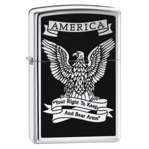 ZIPPO ジッポ ジッポーライター アメリカンイーグル #28290 ハイポリッシュクローム 【代引き不可】｜zumi