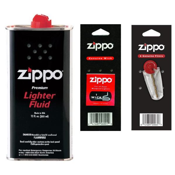 ZIPPO オイル 大缶 フリント ウィック 消耗品セット 355ml ジッポーライター用 純正 ジ...