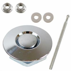 汎用 プッシュ式 ボンネットピン 銀 シルバー ボンピン