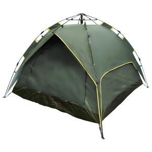 簡単組み立て！ 2WAY ワンタッチ式 ドーム型 テント 3人から4人用！ キャンプ アウトドア ワンタッチテント ドームテント グリーン 緑 簡易｜zumitaro