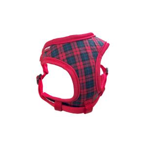カワノ産業 NEWチェック柄 ソフティハーネス【M】レッド【適応サイズ首