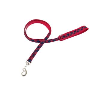 カワノ産業 NEWチェック柄 ソフティリード【M】レッド【中型犬用15kg