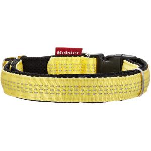 カワノ産業 マイスタークッションリード【M】黄x黒【中型犬用：15kg