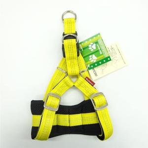 カワノ産業 マイスタークッションハーネス黄x黒ペット用 犬用 胴輪