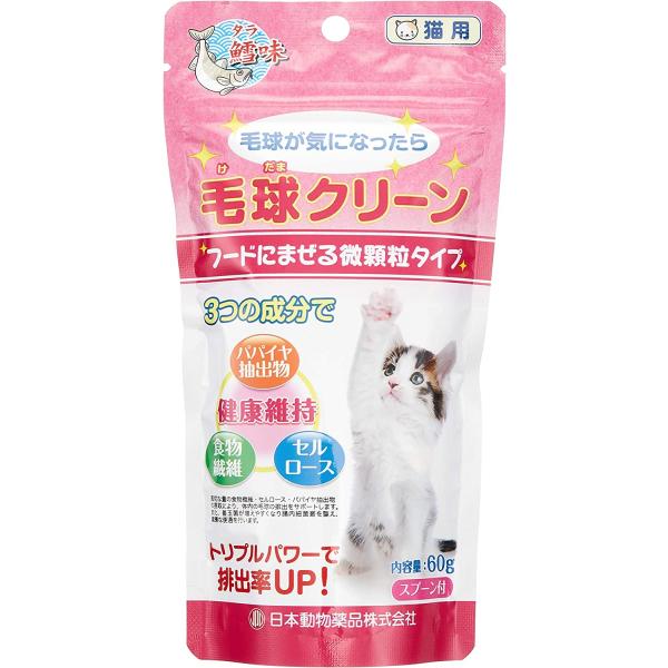 ニチドウ 毛球クリーン 60g 猫用