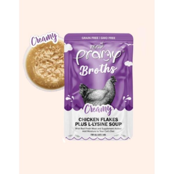 プラミー【クリーミーチキンフレーク プラスＬ-リジン】 40g 【 免疫ケア 】 キャットフード