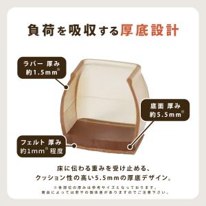 《1脚4個から選べる》椅子脚カバー イス脚カバ...の詳細画像4