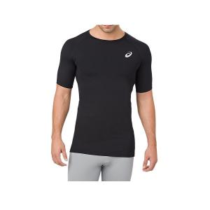 アシックス メンズ インナーシャツ Tシャツ トレーニングベースレイヤーSSトップ1 53479　0904