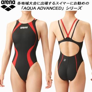 アリーナ（arena） レディース水着 WA承認 レース用 背閉じ アクア
