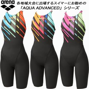 【全品P2倍+最大1500円OFFクーポン】アリーナ arena レディース 競泳水着 FINA承認 ハーフスパッツ オープンバック アクアエクストリーム ARN-4040W｜zyuen1