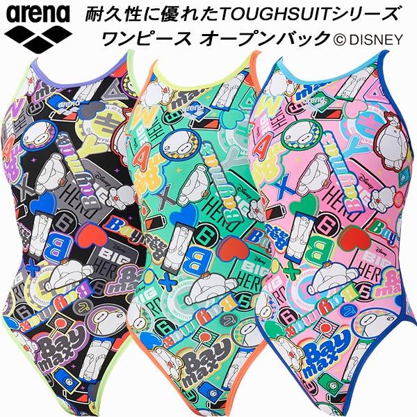 アリーナ arena ディズニー レディース 競泳水着 練習用 ワンピース オープンバック ベイマッ...