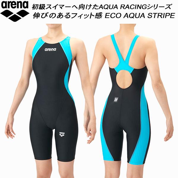 アリーナ arena ジュニア 女子 競泳水着 WA承認 ハーフスパッツ 着やストラップ ECO A...