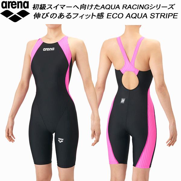 アリーナ arena ジュニア 女子 競泳水着 WA承認 ハーフスパッツ 着やストラップ ECO A...