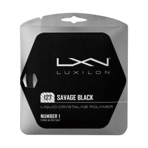 【全品P10倍】ウイルソン　硬式テニス　ガット ストリング LUXILON　SAVAGE 127　WRZ994300 BLK｜zyuen1