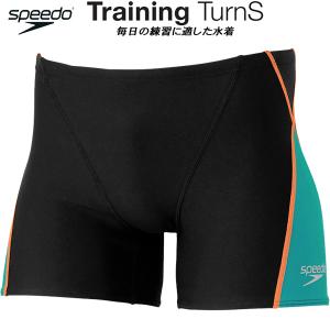 スピード speedo メンズ 競泳水着 練習用 ハーフボックス TURNS ENDURANCE ECO SST52302 KT｜スポーツジュエン 総合館