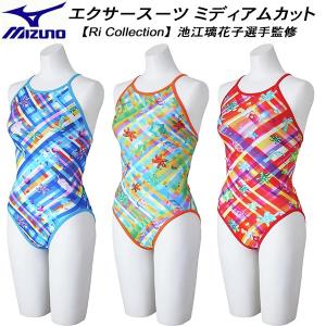 MIZUNO（ミズノ） レディース 競泳水着 練習用 ミディアムカット