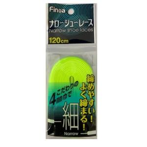 FINOA フィノア サッカー ナローシューレース イエロー 120cm 82264