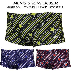 【全品P10倍】H2OFIT メンズ 競泳水着 練習用 SHORT BOXER H2-B030623｜zyuen1