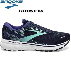 【全品P2倍+最大1500円OFFクーポン】ブルックス BROOKS レディース ランニング ジョギングシューズ ゴースト14 BRW3562 NB｜zyuen1