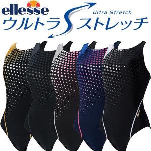 全品10%OFFクーポン ◎エレッセ プリントULワンピース ACTIVE SWIM