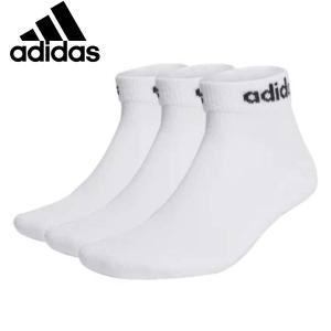 【全品P3倍+最大700円OFFクーポン】アディダス adidas メンズ リニア クッション 3Pアンクルソックス EBB43 HT3457｜zyuen