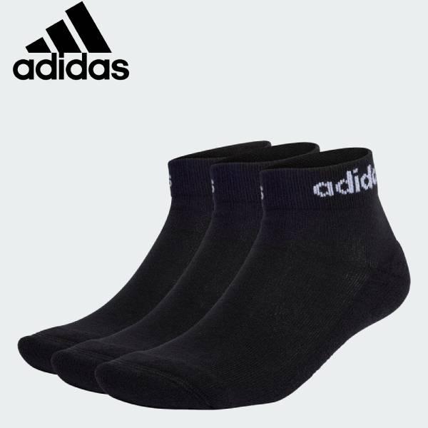 【全品P3倍+対象商品10％OFF】アディダス adidas メンズ リニア クッション 3Pアンク...