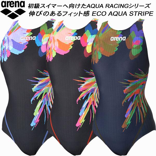 アリーナ arena レディース 競泳水着 WA承認 ワンピース 着やストラップ ECO AQUA ...