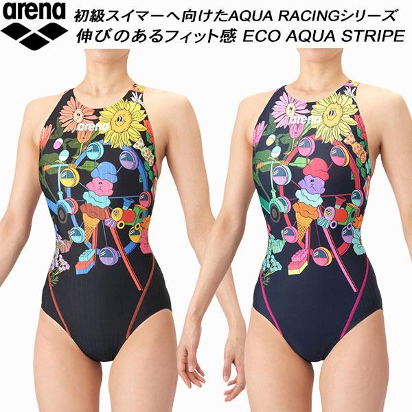 アリーナ arena レディース 競泳水着 WA承認 ワンピース 着やストラップ ECO AQUA ...
