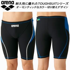 アリーナ arena ジュニア 競泳水着 練習用 スパッツ ボーイズ/男の子 タフスキンE SAR-3100J BKBU｜zyuen